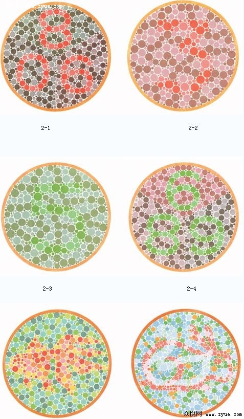 郑州学车色盲测试图